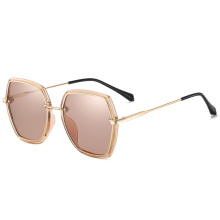 polarized sunglasses women trendy big square vintage manufacturer wholesale metal UV400 custom 2020 new arrival sun glasses 2219